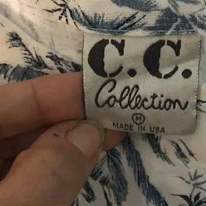 c. c. collections | Dresses | C C Collections Linen Maxi Palm Tree ...
